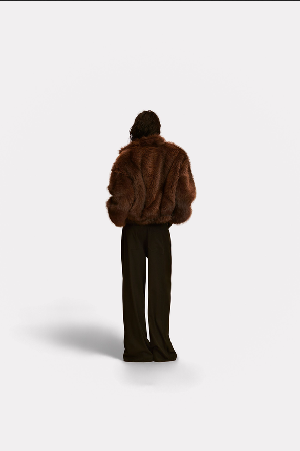 Fur Yvette Giacca bomber - choco