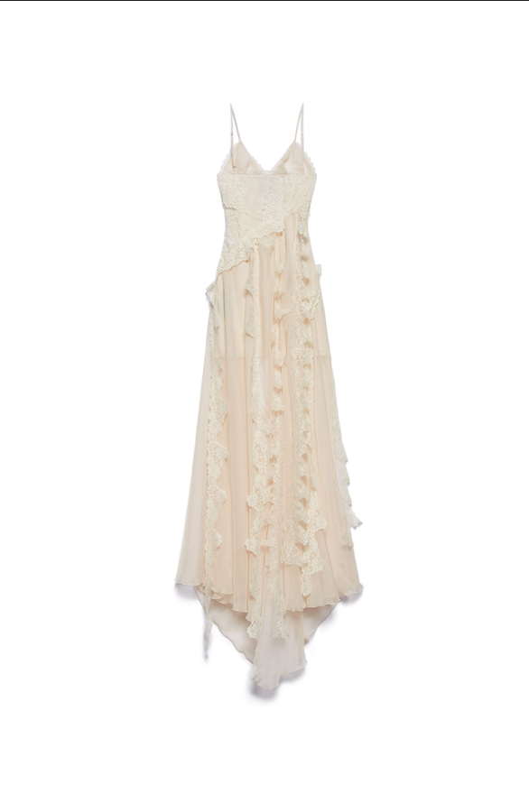Long Slip dress Noa - Almond