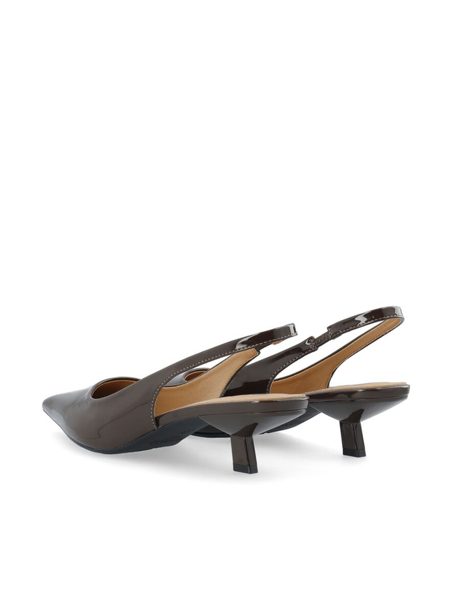 KITTEN HEEL SLLINGBACK PATENT