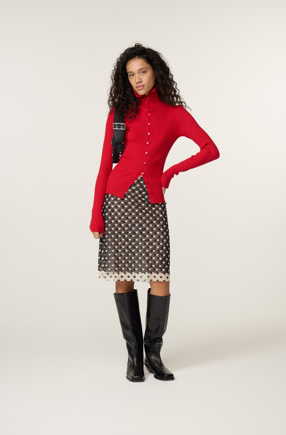 SKIRT ALL OVER HEARTS