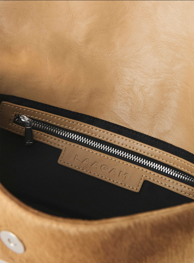 MIRANDA CALF HAIR BAG CAMEL