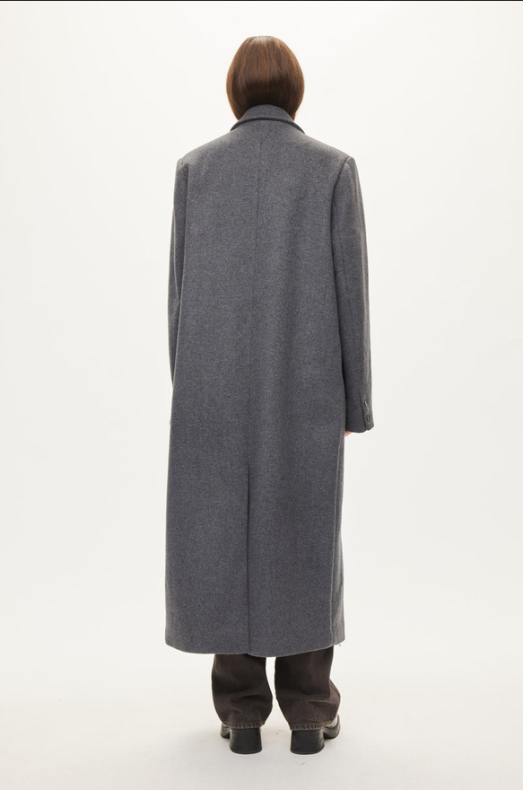 ELLIOT WOOL COAT DARK GREY