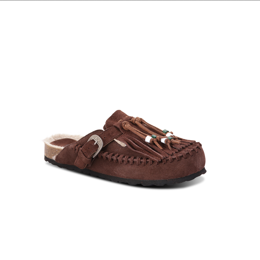 SABOT CARIBE SUEDE BROWN
