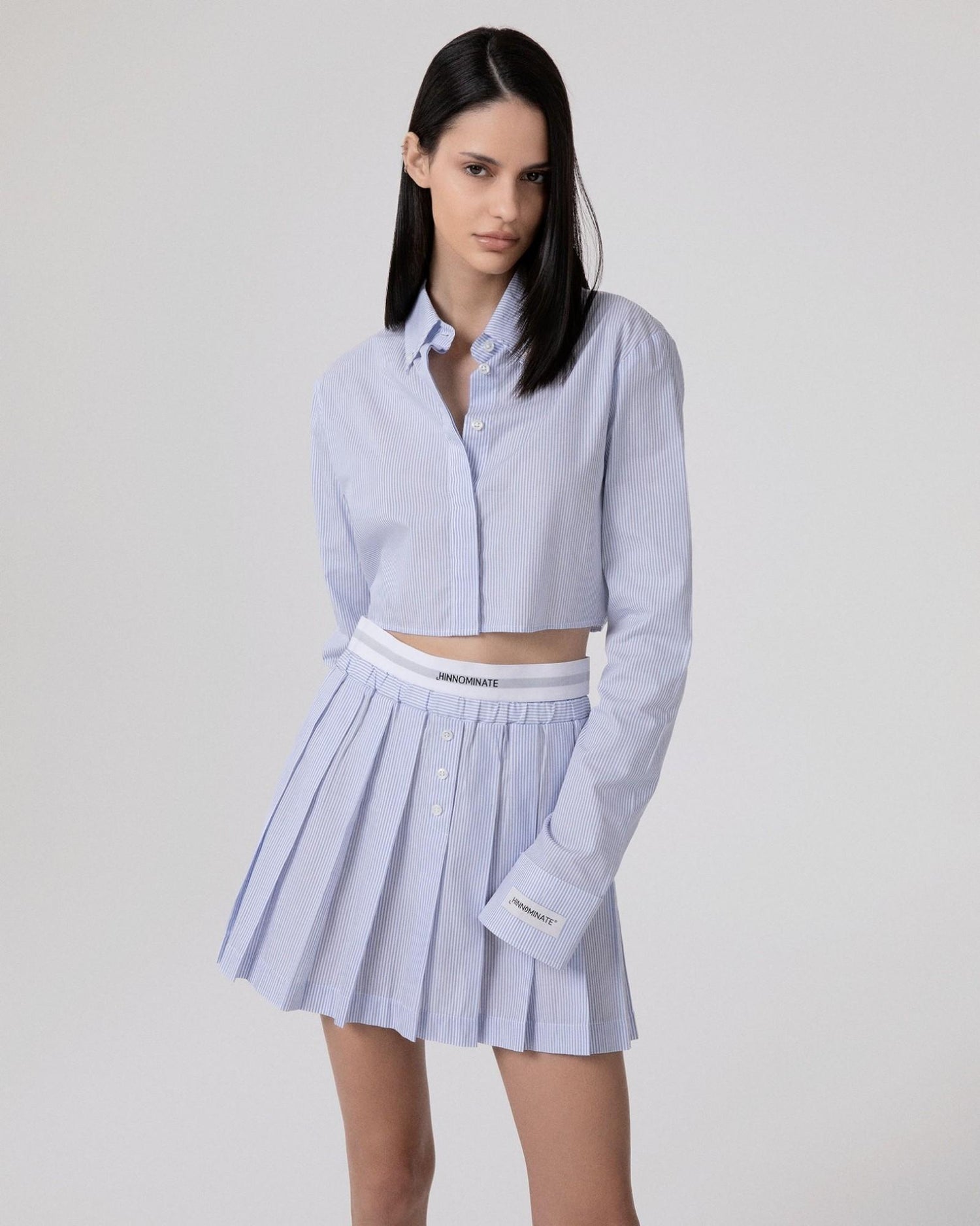 SHIRT STRIPED CROP