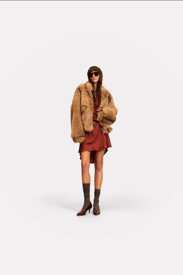Fur Yvette Giacca bomber - gold 