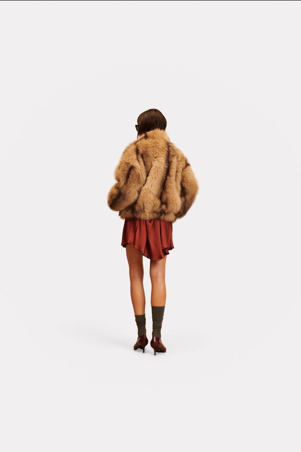 Fur Yvette Giacca bomber - gold 