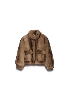 Fur Yvette Giacca bomber - gold 