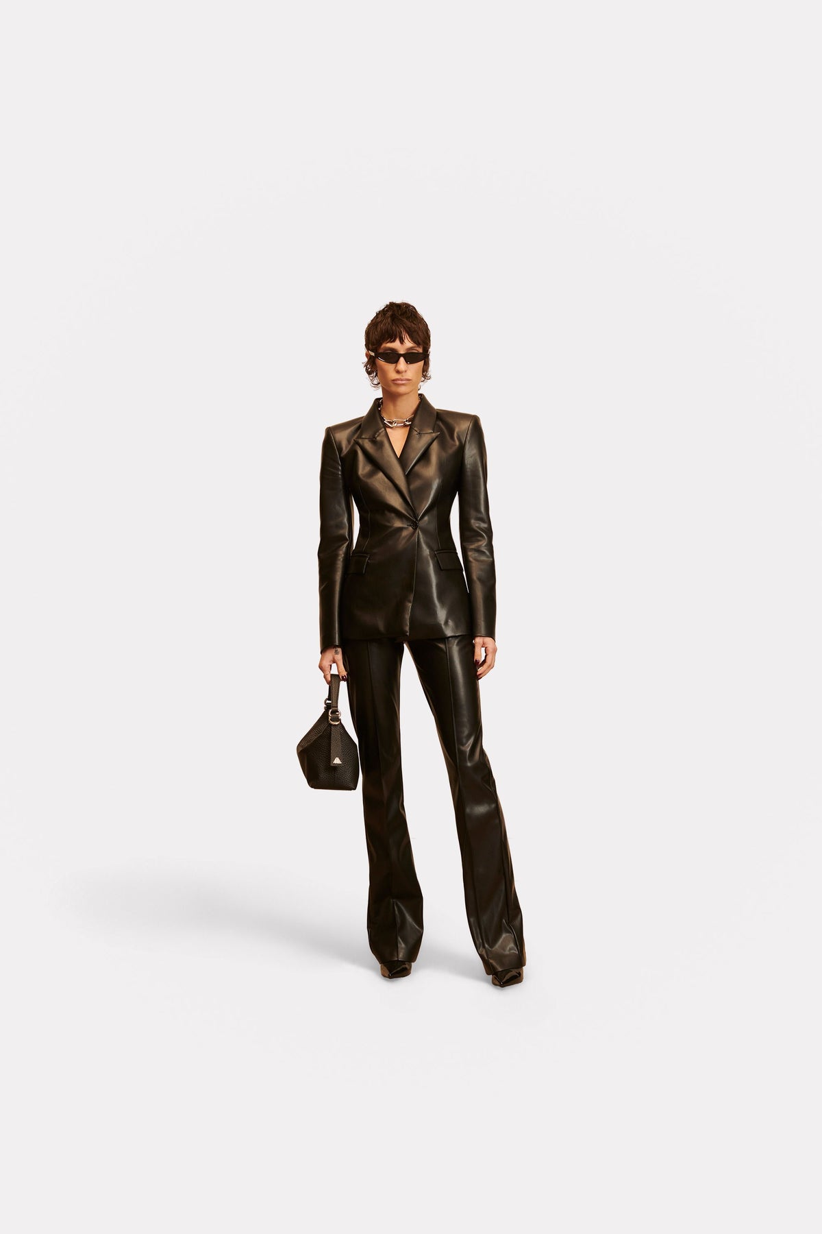 Pantaloni Straight Caly - black 