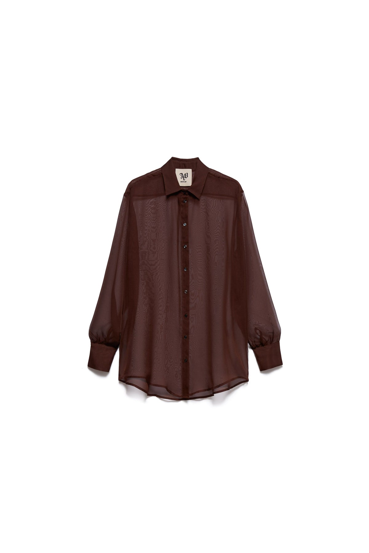 Shirt Patty in chiffon - choco 