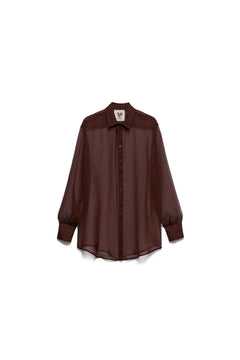 Shirt Patty in chiffon - choco 