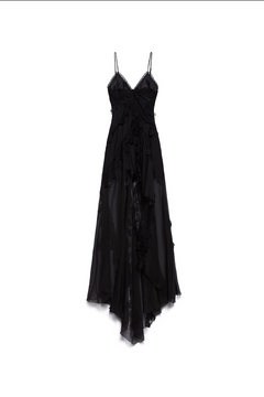 Long Slip dress Noa - black 