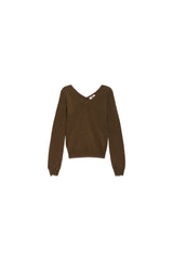 V Neck Pull Zady - Dark forest 