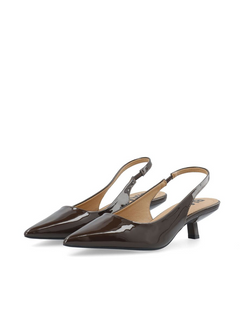 KITTEN HEEL SLLINGBACK PATENT 
