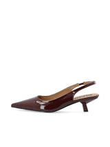 KITTEN HEEL SLINGBACK PATENT 
