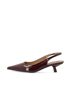KITTEN HEEL SLINGBACK PATENT 