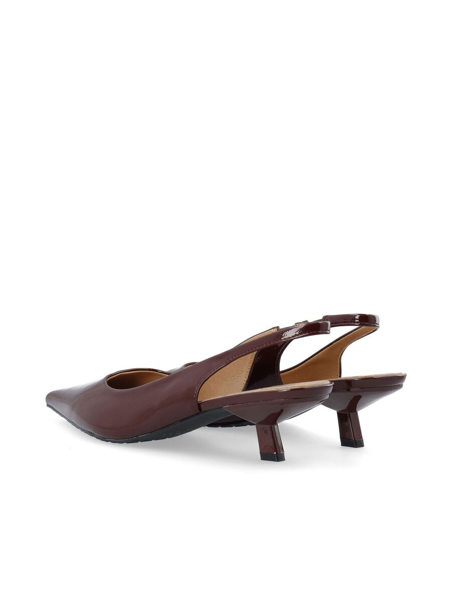 KITTEN HEEL SLINGBACK PATENT 