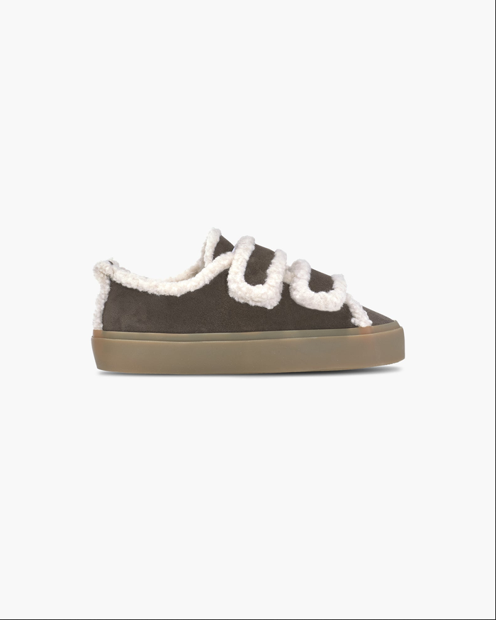 SHEARLING LOW VELCRO 