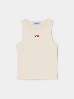 TANK ECRU EMBROIDERED 