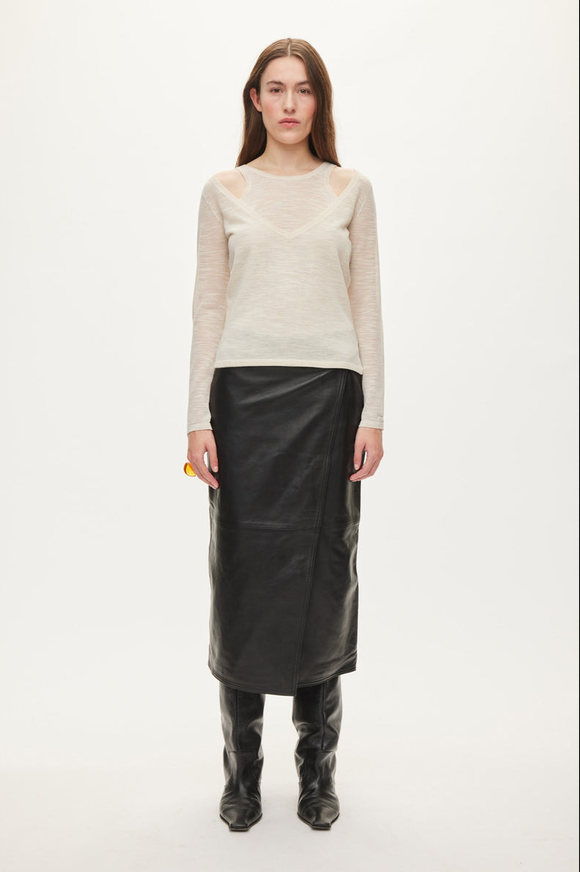 DRAMA KNIT BLOUSE 