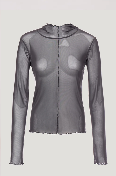 OLLIE RS BLOUSE DARK GREY 