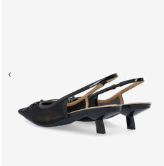 BIAKRISTIN KITTEN HEEL BOW SLINGBACK MESH 