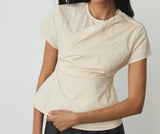 RAVEN ASYMMETRIC BLOUSE 