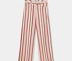 LEROY PINK STRIPED TWILL PANTS 