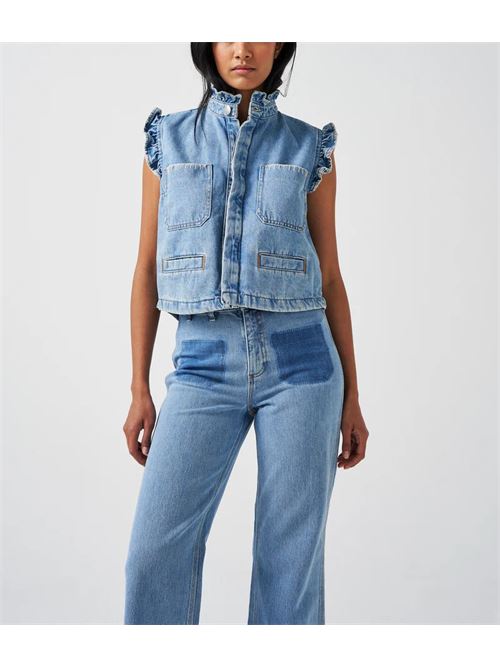 PABLO VEST IN DENIM RODEO