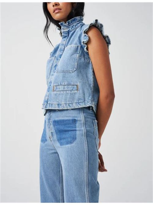 PABLO VEST IN DENIM RODEO