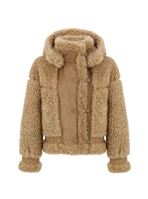 DUFFLE JACKET SUEDETTE BONDED 