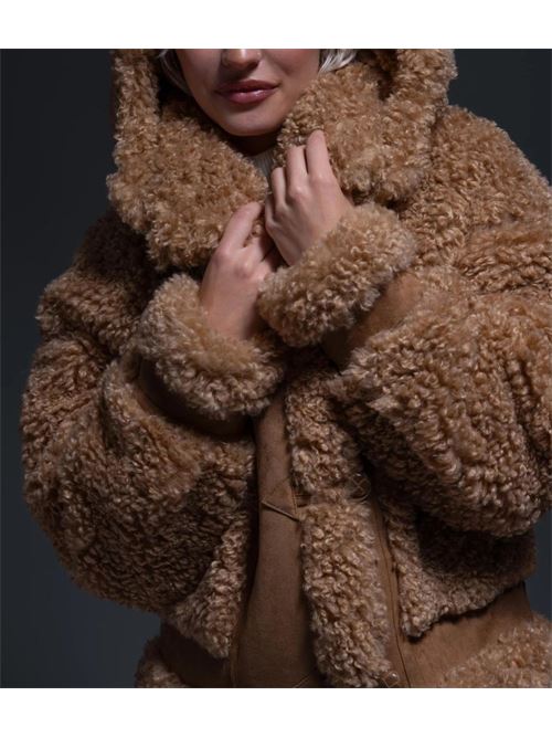 DUFFLE JACKET SUEDETTE BONDED 