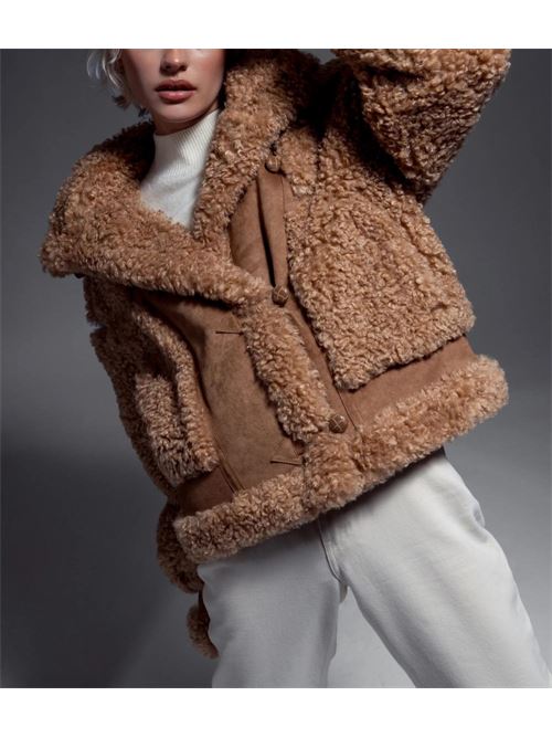 DUFFLE JACKET SUEDETTE BONDED 