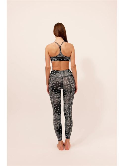 LEGGINGS YOGA BANDANA NERA 