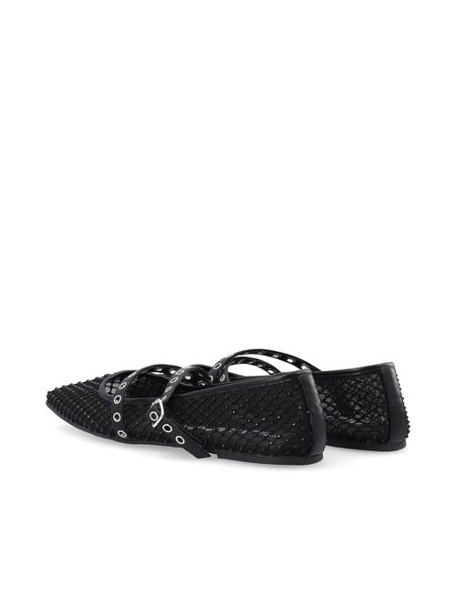 BIAROSE KARRE CROSS MARY JANE RHINESTONE SATIN