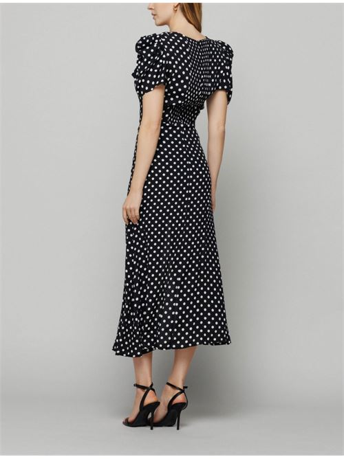 KRISTEL - abito con spacco laterale • Pois noir Mar de Margaritas
