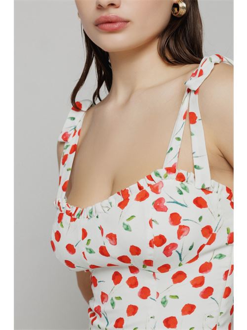 DEASY - top con scollo a cuore • Cerises creme