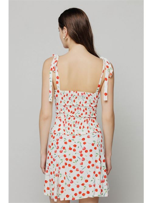 DEASY - top con scollo a cuore • Cerises creme