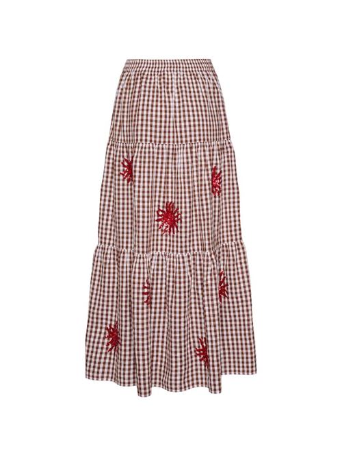 SIssel edelbo NANETTE SKIRTBROWN CHECKS